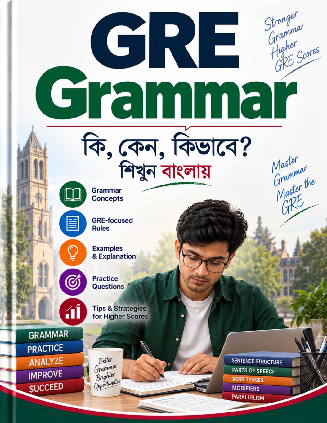 GRE Grammar — কি, কেন, কিভাবে? cover
