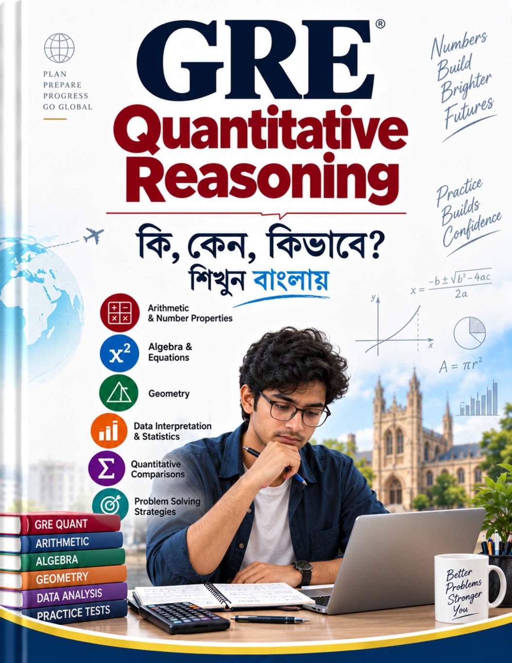 GRE Quantitative Reasoning — কি, কেন, কিভাবে? cover
